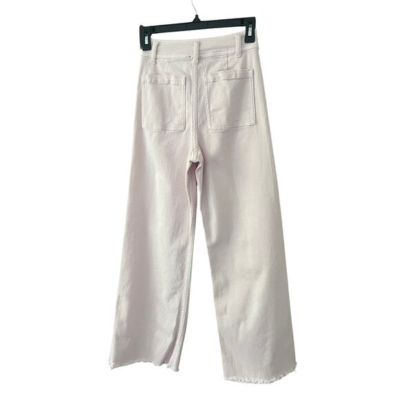 Miou Muse Straight Wide Leg Light Pink Jeans - Picture 2 of 6